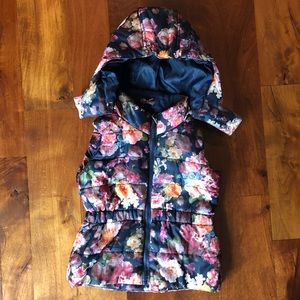 H&M Floral Puffer Vest